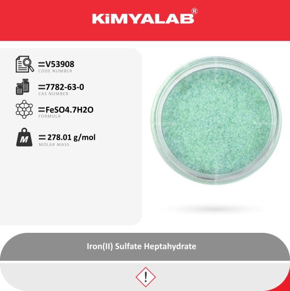 Kimyalab Demir II Sülfat Heptahidrat - Iron II Sulfate Heptahydrate USP - 25 Kg-Koli Toptan