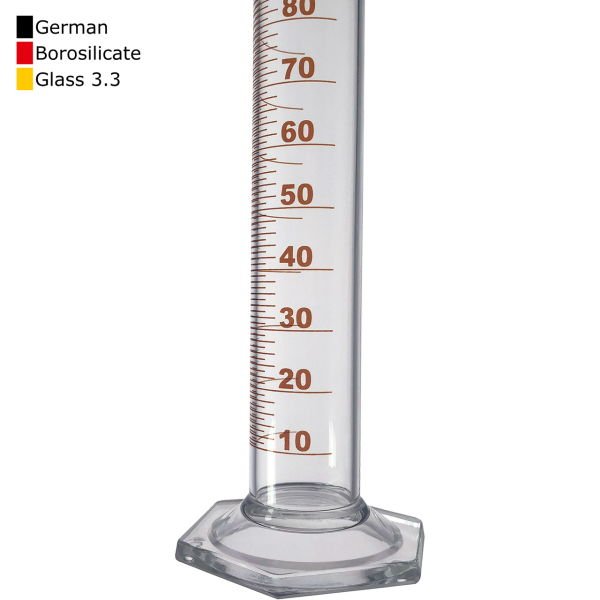 Borox Cam Çalkalamalı Mezür 250 ml - Plastik Tıpalı Dereceli Silindir