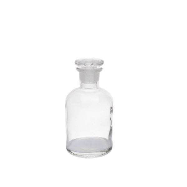 Borox Cam Miyar Şişe 125ml - Şilifli Cam Tıpalı Şişe 12 Adet