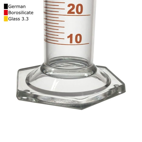 Borox Cam Çalkalamalı Mezür 1000ml - Plastik Tıpalı Dereceli Silindir