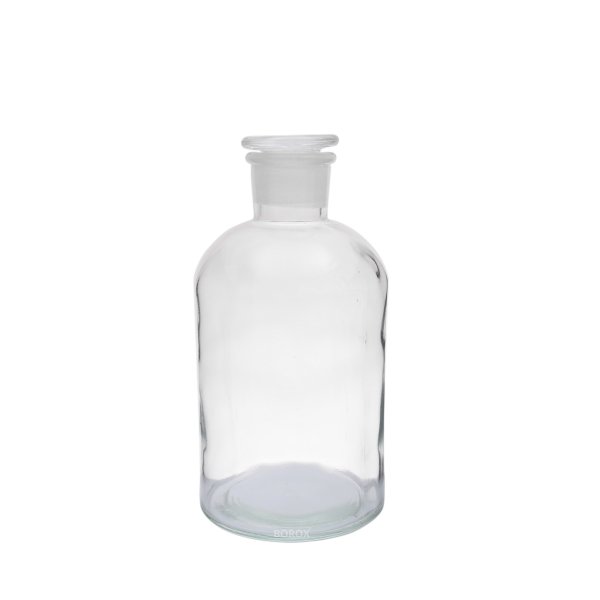 Borox Cam Miyar Şişe 1000 ml - Şilifli Tıpalı Şişe 12 Adet