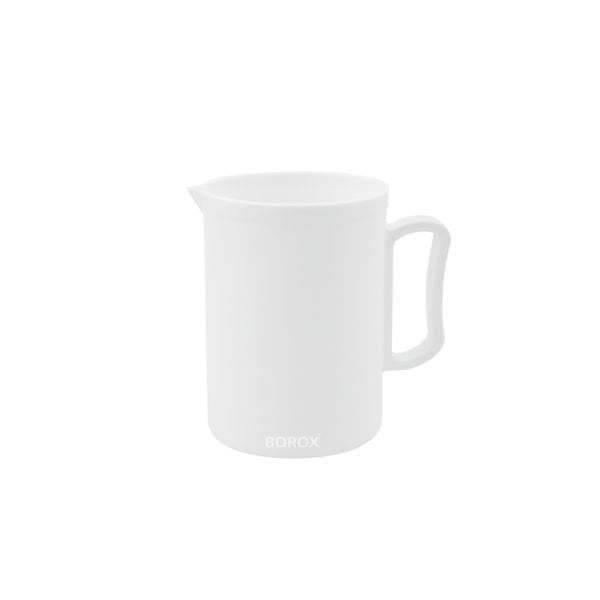 Borox Kulplu Teflon Beher 250ml - PTFE Isıya Dayanıklı Beher