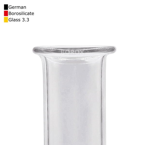 Borox Cam Balon 500 ml - Dibi Düz - Şilifsiz Deney Balonu