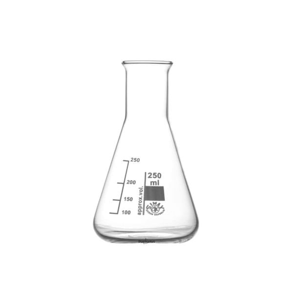 Simax Cam Erlen 250 ml - Erlenmeyer Flask Dar Boyunlu