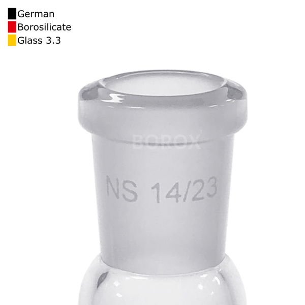 Borox Cam Balon 1000 ml - Dibi Yuvarlak Şilifli - Üç Boyunlu 29/32-14/23