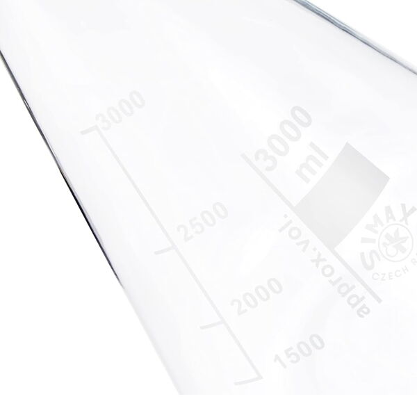 Simax Cam Erlen 1000 ml - Erlenmeyer Flask Dar Boyunlu - 10 Adet Toptan