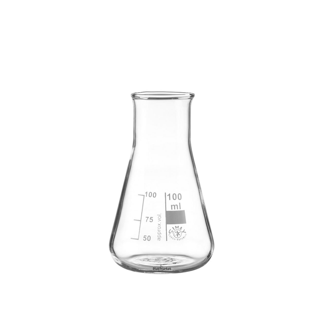 Simax Cam Erlen 100 ml - Erlenmeyer Flask Geniş Boyunlu