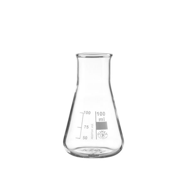 Simax Cam Erlen 100 ml - Erlenmeyer Flask Geniş Boyunlu