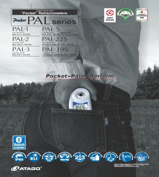 Atago 4439 PAL-39S Hidrojen Peroksit Refraktometre 0-50%