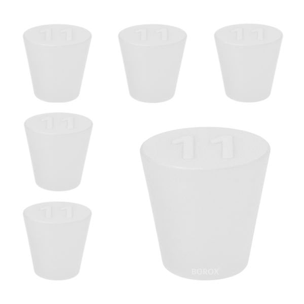Borox Silikon Tıpa No 11 - 44x55x37mm - 5 Adet - Silicon Stopper Platin