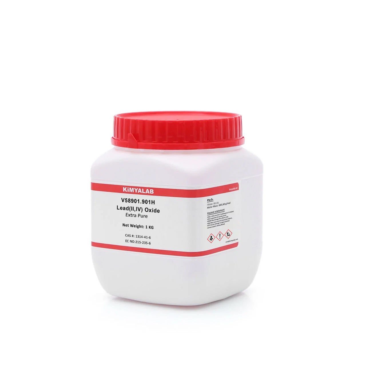 Kimyalab Kurşun Oksit Sülyen 1 Kg - Lead(II,IV) Oxide - Pb3O4 %99,5 - Extra Pure