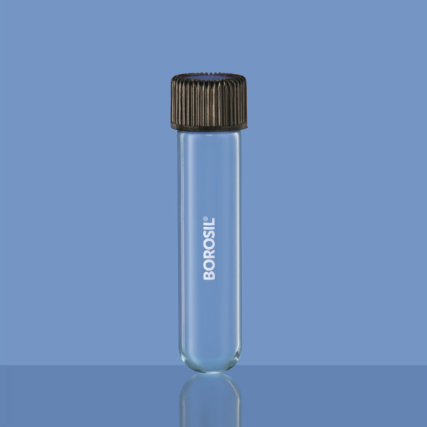 Borosil Cam Deney Tüpü 16x125 mm - Kapaklı Test Tüpü - 50 Adet Toptan