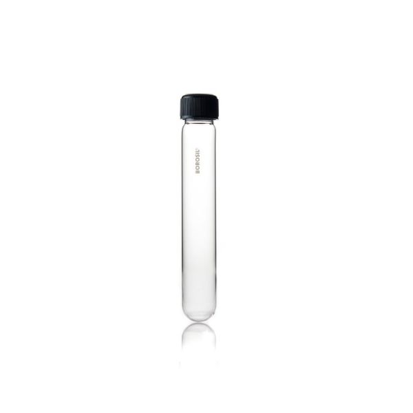 Borosil Cam Deney Tüpü 16x125 mm - Kapaklı Test Tüpü - 50 Adet Toptan