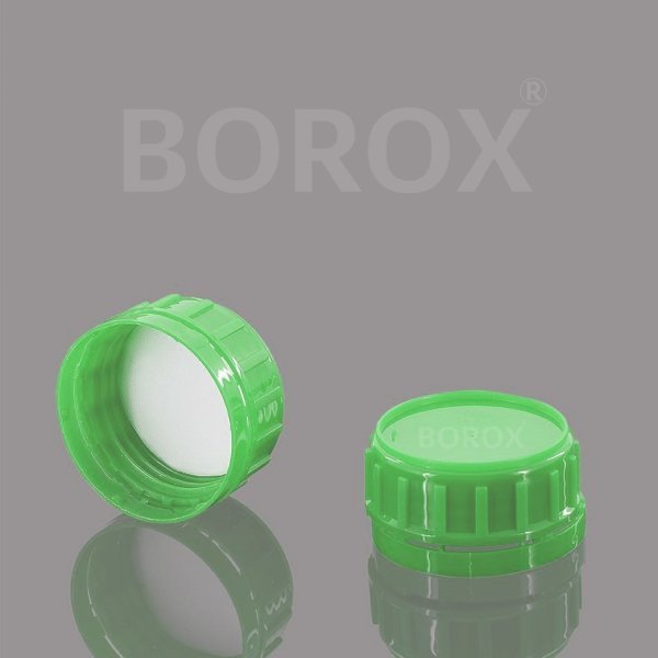 Borox Plastik Yuvarlak Şişe 1000 ml - Yeşil Kapaklı 50 Adet