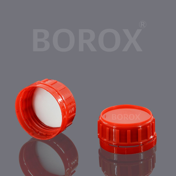 Borox Plastik Yuvarlak Şişe 250 ml - Kırmızı Kapaklı 5 Adet