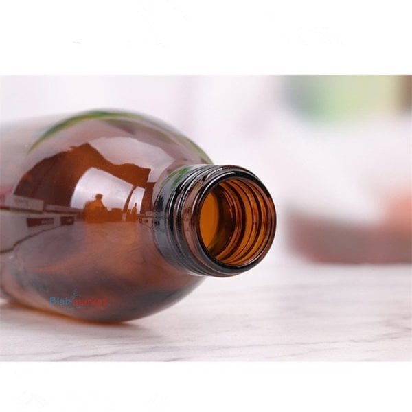 Borox Amber Cam Şişe 250ml - Siyah Kapaklı Şişe 250cc 100Adet