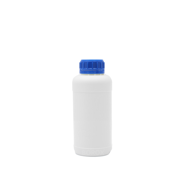 Borox Plastik Yuvarlak Şişe 250 ml - Mavi Kapaklı 5 Adet
