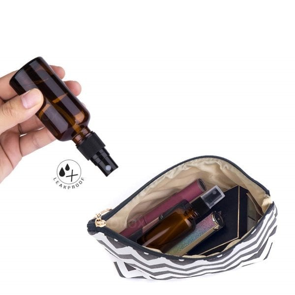 Borox Amber Cam Sprey Şişe 100ml - Spreyli Kolonya Şişe 100lü