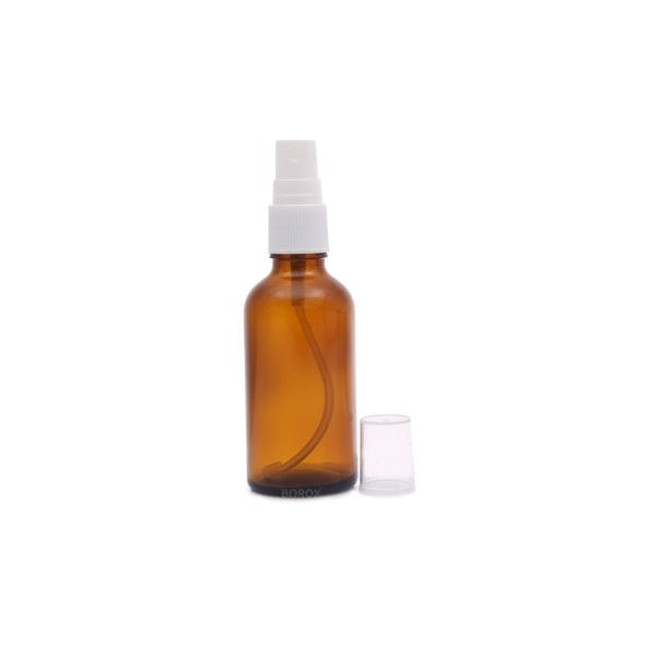 Borox Amber Cam Sprey Şişesi 50 ml - Sprey Kolonya Şişe 100lü