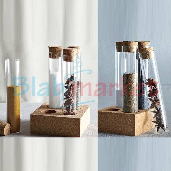 Borox Cam Deney Tüpü 25 ml - Mantar Tıpalı Dibi Düz Tüp Şişe - 95 Adet Toptan