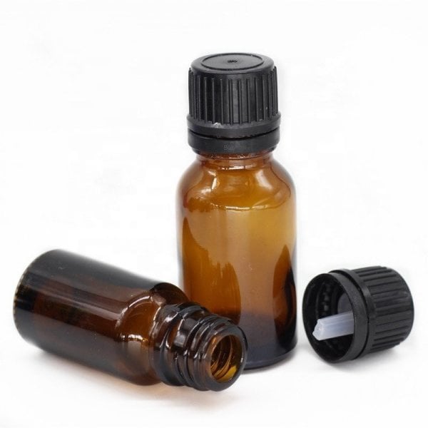 Borox Cam Damlatma Şişe 5ml - Amber Damlalıklı Şişe 100 Adet