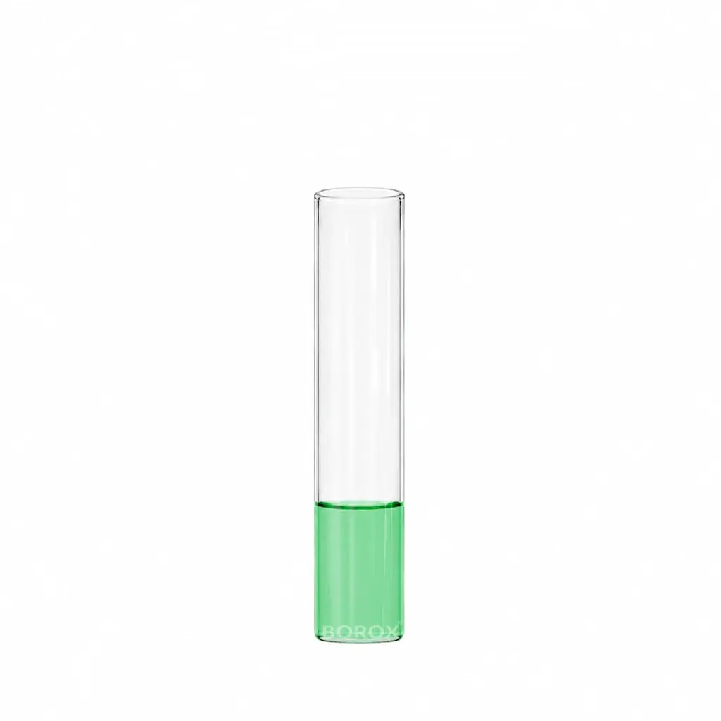 Borox Cam Deney Tüpü 20 ml - Dibi Düz Tüp - Boş Şişe