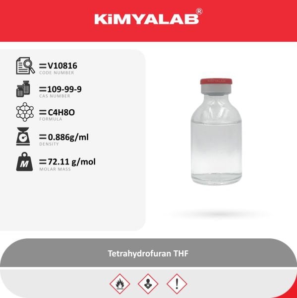 Kimyalab Tetrahidrofuran 500ml - Tetrahydrofuran (THF)