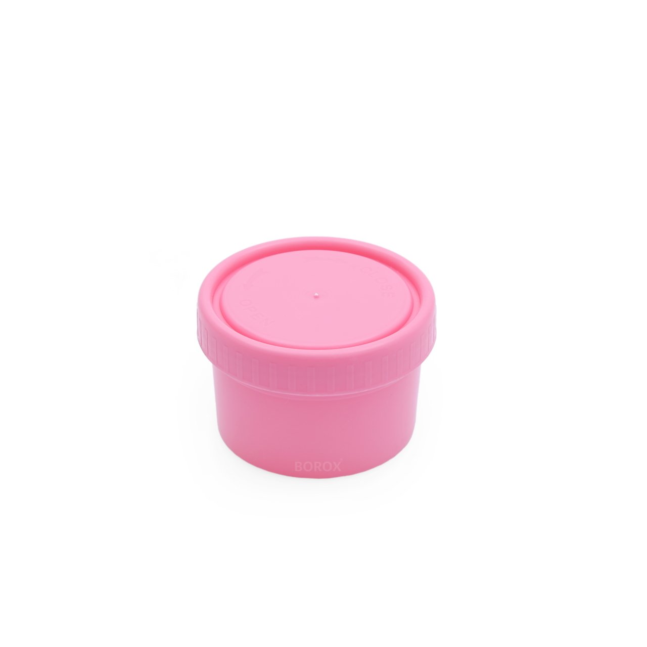 Borox Pomad Kabı 50ml - Pembe Numune Şişe Kapaklı Gaita Kabı