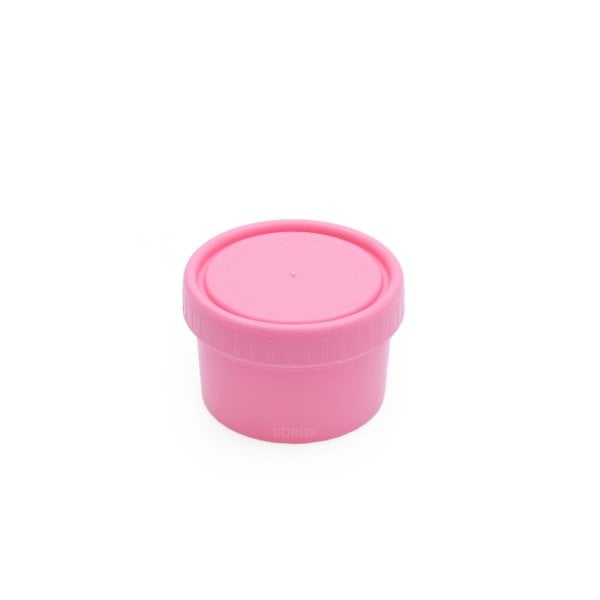 Borox Pomad Kabı 50ml - Pembe Numune Şişe Kapaklı Gaita Kabı