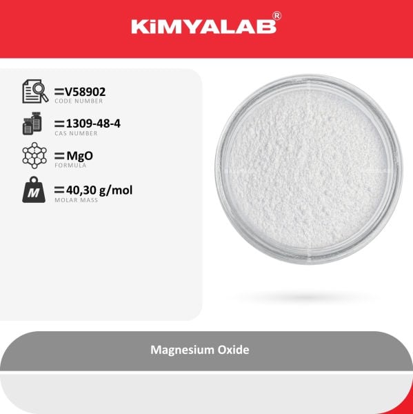 Kimyalab Magnezyum Oksit 1 Kg - Magnesium Oxide MgO