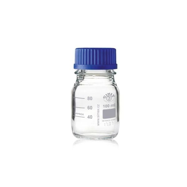 Simax Cam Otoklav Şişe 100 ml - Vida Kapaklı Boş Şişe - 10 Adet Toptan