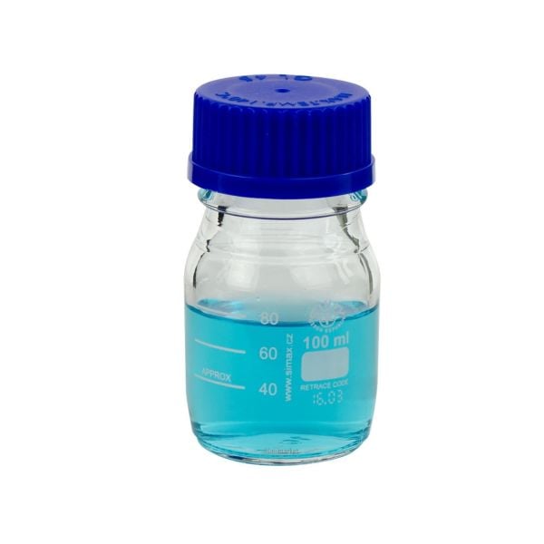 Simax Cam Otoklav Şişe 100 ml - Vida Kapaklı Boş Şişe - 10 Adet Toptan