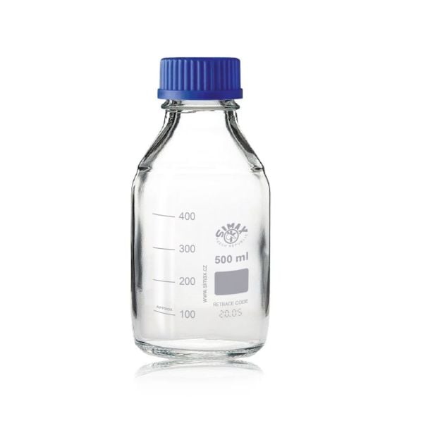 Simax Cam Otoklav Şişe 500 ml - Vida Kapaklı Boş Şişe - 10 Adet Toptan