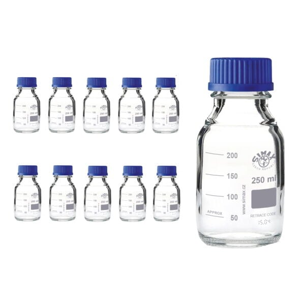 Simax Cam Otoklav Şişe 500 ml - Vida Kapaklı Boş Şişe - 10 Adet Toptan