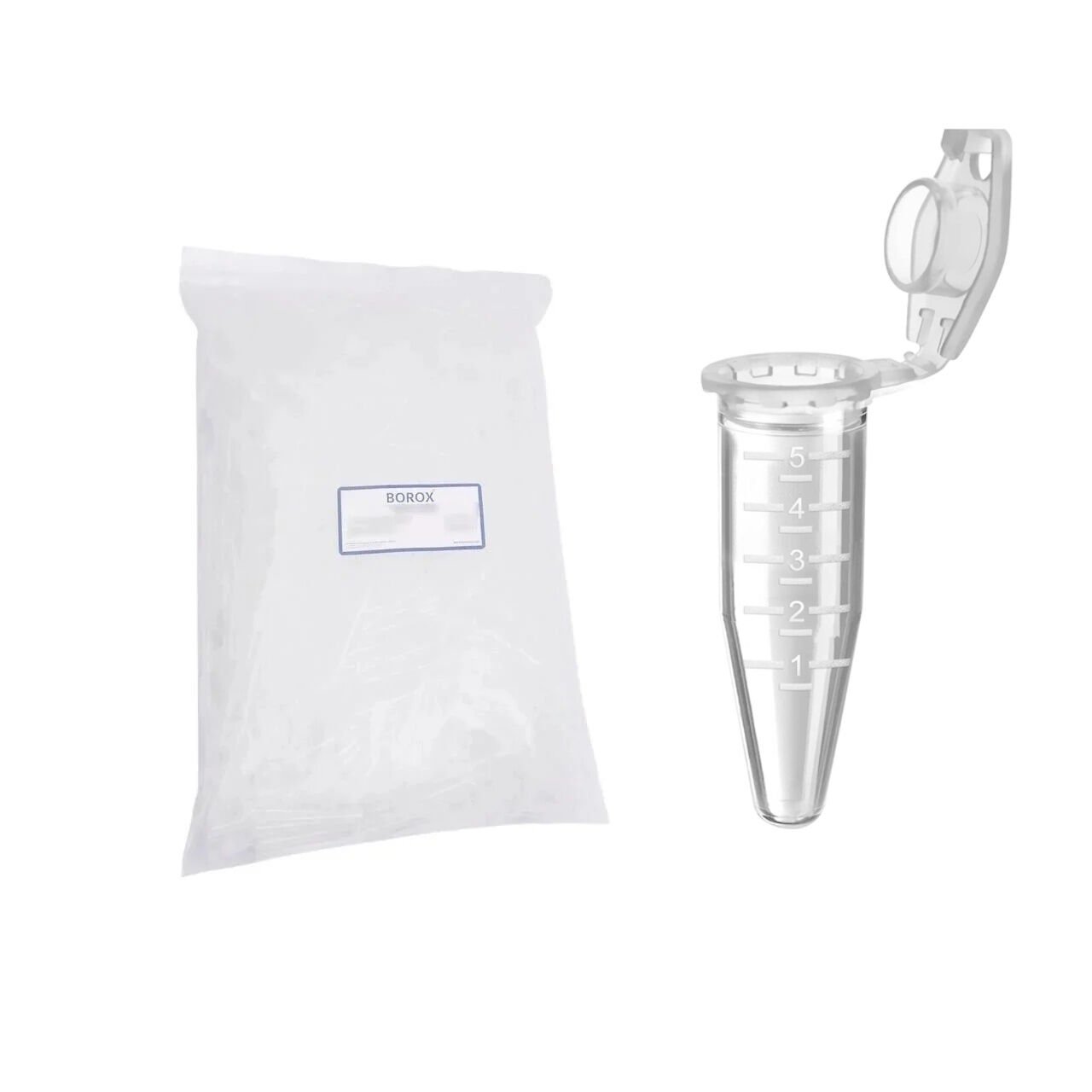 Eppendorf Tüpü 5 ml - Mikrosantrifüj Ependorf Tüpü 100 Adet - Özel Tasarım Kapaklı