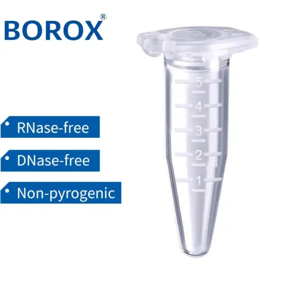 Eppendorf Tüpü 5 ml - Mikrosantrifüj Ependorf Tüpü 100 Adet - Özel Tasarım Kapaklı