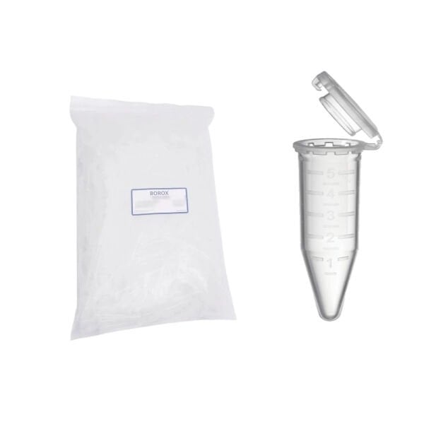 Eppendorf Tüpü 5 ml - Mikrosantrifüj Ependorf Tüpü 100 Adet - Özel Tasarım Kapaklı