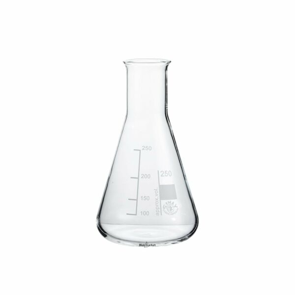 Simax Cam Erlen 250 ml - Erlenmeyer Flask Dar Boyunlu -  10 Adet Toptan