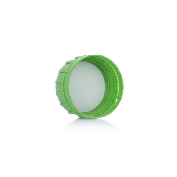 Borox Plastik Kare Şişe 1000 ml - Yeşil Kapaklı Şişe 50 Adet