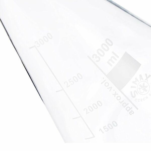 Simax Cam Erlen 2000 ml - Erlenmeyer Flask Dar Boyunlu - 6 Adet