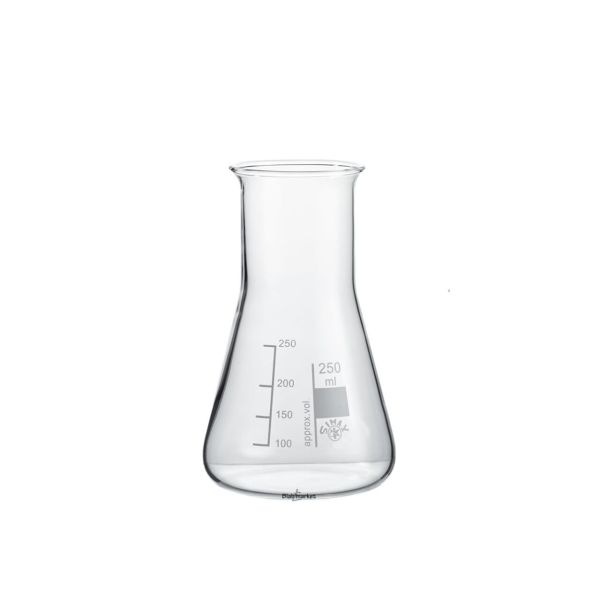 Simax Cam Erlen 250 ml - Erlenmeyer Flask Geniş Boyunlu - 10 Adet Toptan