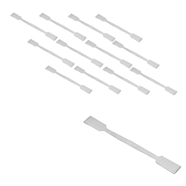 Borox Spatül Çift Taraflı Düz 16cm - Paslanmaz Spatula 12li