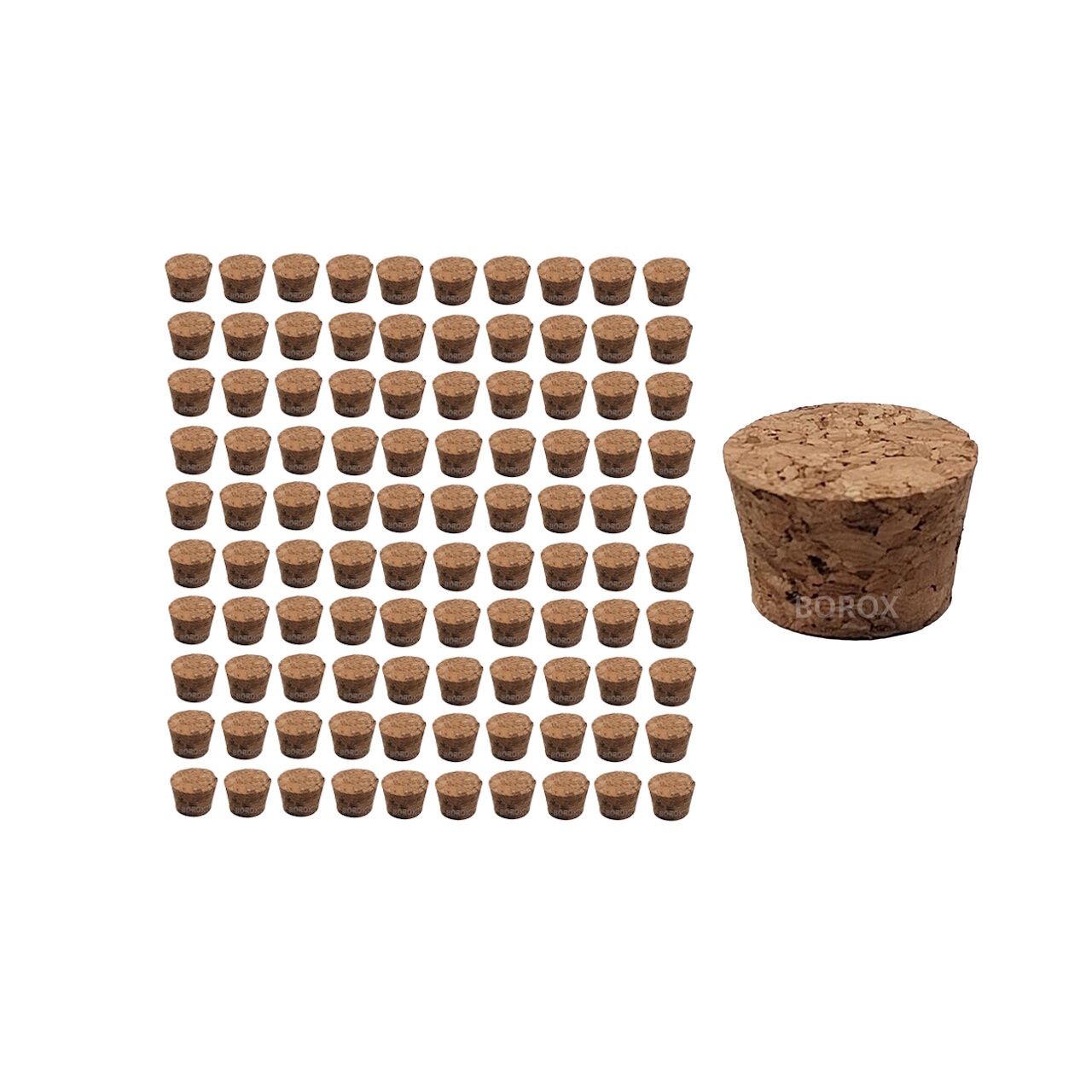 Borox Mantar Tıpa No 7 - 26x21x17 - 100 Adet