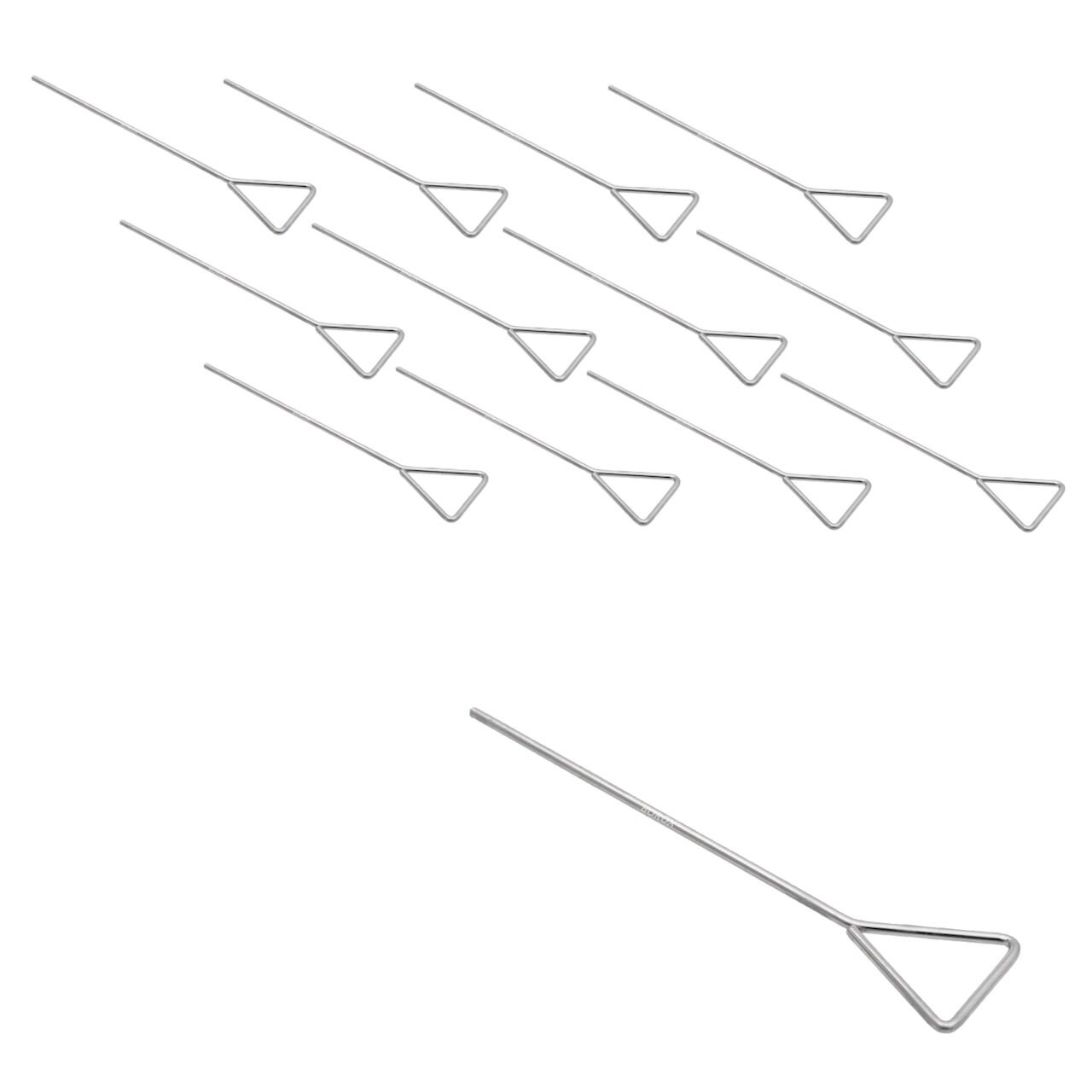 Borox Drigalski Çubuğu Spatül - Hücre Yayıcı - Paslanmaz Çelik Spatula 12li