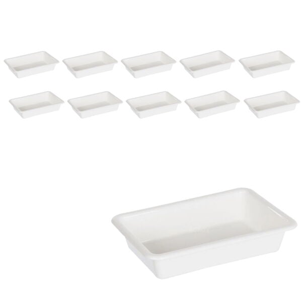Borox Numune Taşıma Tepsisi 7,3L - PP Tepsi Numune Kabı 10lu - Tray