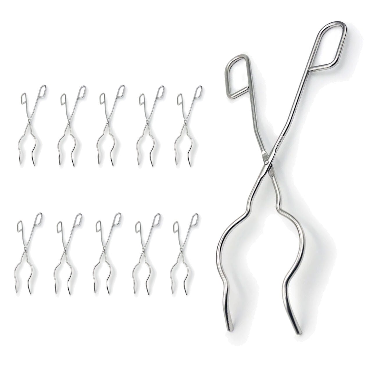 Borox Kroze Maşası 300mm - Paslanmaz Çelik Kroze Maşa 10Adet