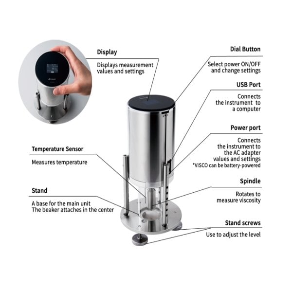 Atago 6811 VISCO Dijital Viskozimetre 1-2000 mPa.s - Paket B