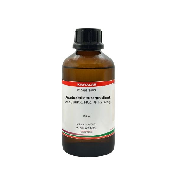 Kimyalab Asetonitril 500ml - Acetonitrile Reag Ph Eur for HPLC ACS