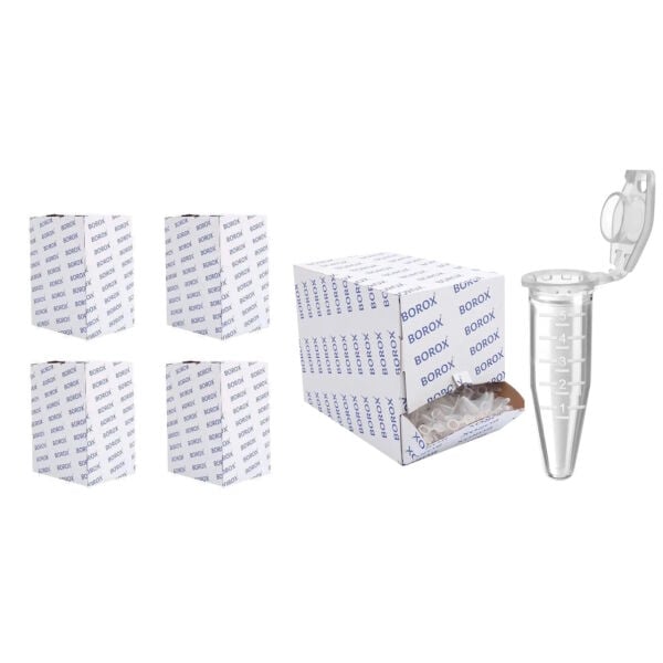 Eppendorf Tüpü 5 ml - Mikrosantrifüj Ependorf Tüpü 1200 Adet Toptan - Özel Tasarım Kapaklı