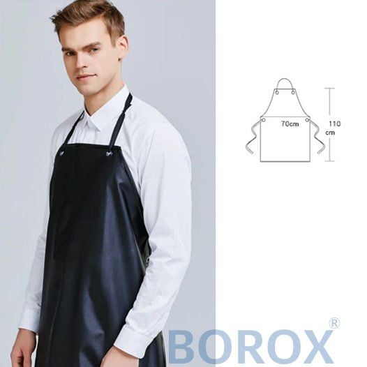 Borox Asit ve Kimyasal Önlüğü - PVC Önlük Su Geçirmez Haki - 10 Adet Toptan